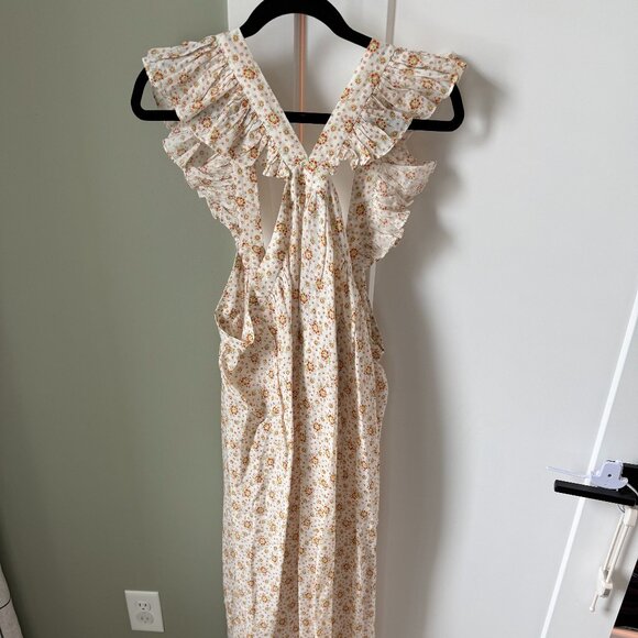 DÔEN NISHA DRESS -- ALABASTER COUNTRYSIDE CALICO - Picture 1 of 3